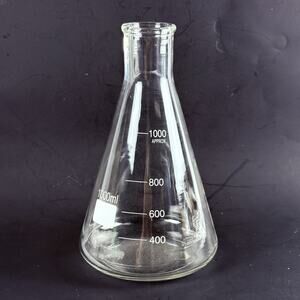 1000ML Narrow Mouth ERLENMEYER Flask Lab Borosilicate Glass 8.5”